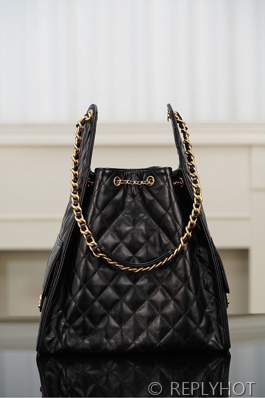 [하이엔드급] 샤넬 25백 미디엄 카프스킨 골드메탈 블랙 [매장가 1200만원대]