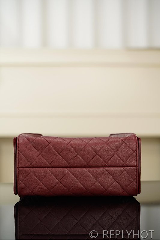 [하이엔드급] 샤넬 25백 스몰 그레인드 카프스킨 골드메탈 버건디 [매장가 1000만원대]