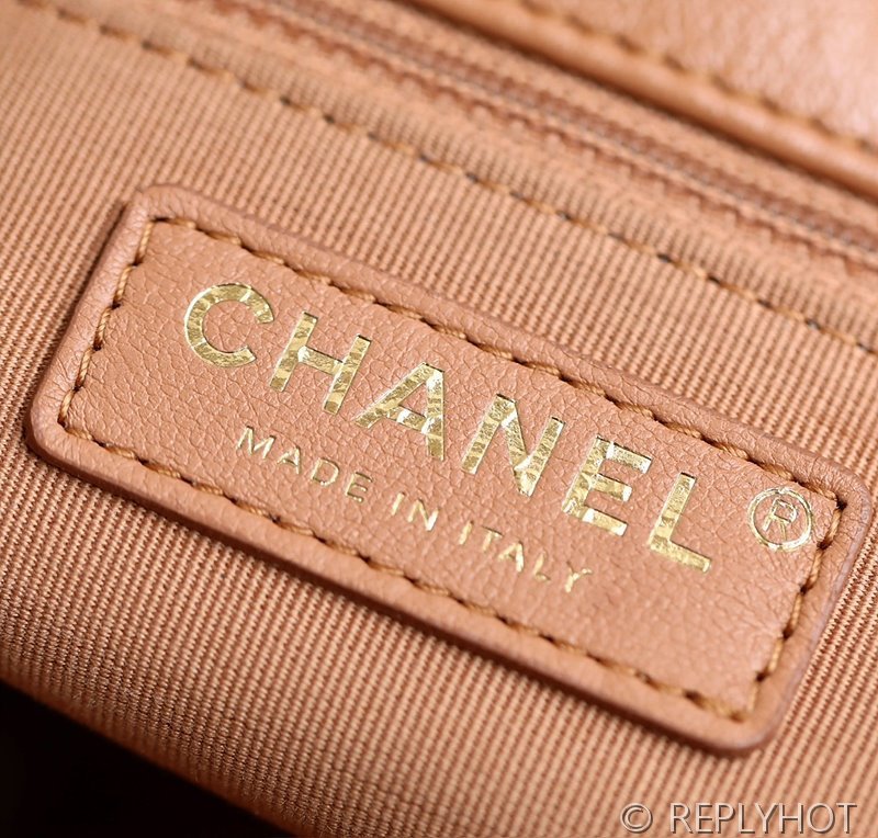 [하이엔드급] 샤넬 24 투포켓 호보 핸드백 카프스킨 골드메탈  [매장가 800만원대]