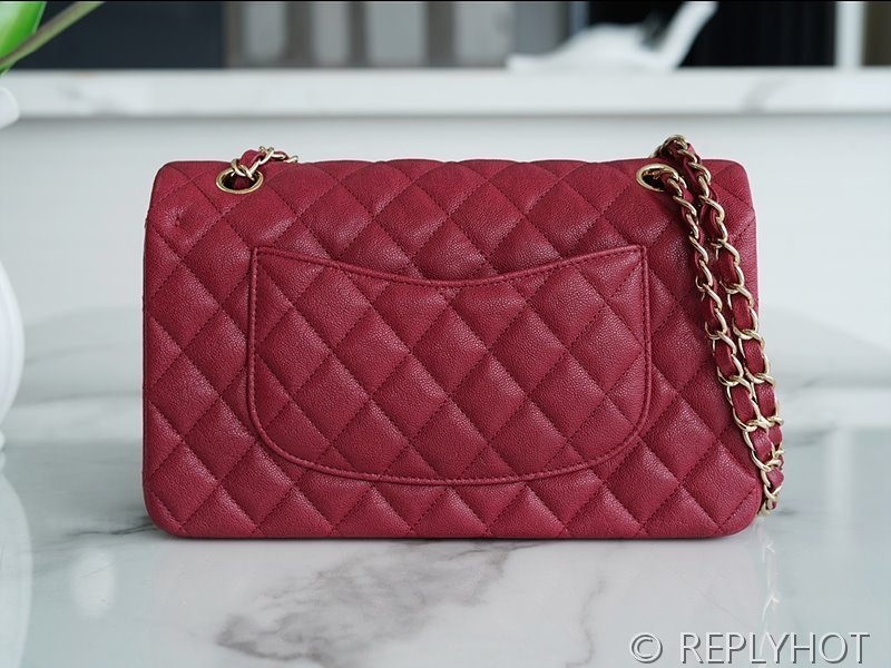 [하이엔드급] 샤넬 클래식 미디엄 카프스킨 골드메탈 버건디 [매장가 1450만원대]