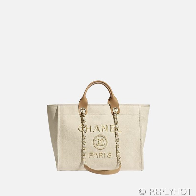 [하이엔드급] 샤넬 Deauville 진주 쇼핑백 [매장가 600만원대]