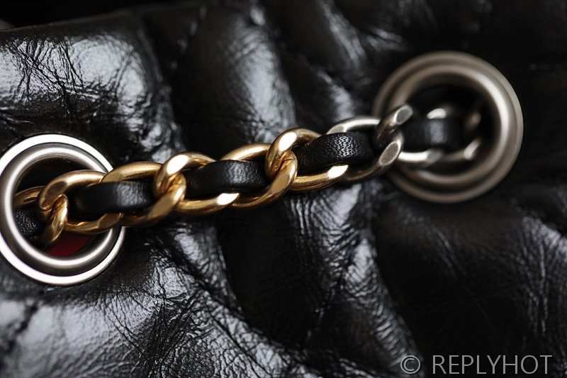 [하이엔드급] 샤넬 가브리엘 백팩 카프스킨 실버메탈 블랙 [매장가 1000만원대]