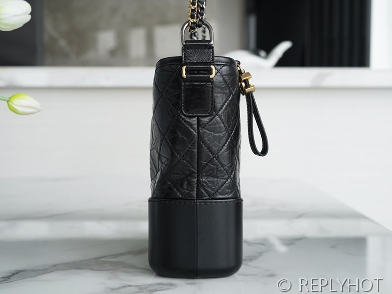 [하이엔드급] 샤넬 라지 호보백 카프스킨 골드메탈 블랙 [매장가 1100만원대]