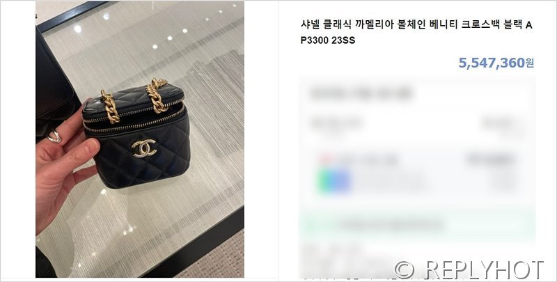 [하이엔드급] 샤넬 까멜리아 골드볼 베니티백 램스킨 골드메탈 블랙 [매장가 560만원대]