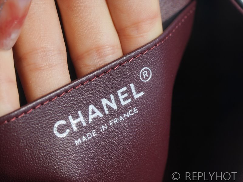 [하이엔드급] 샤넬 쁘띠삭 미니 플랩백 램스킨 실버메탈 블랙 [매장가 673만원대]