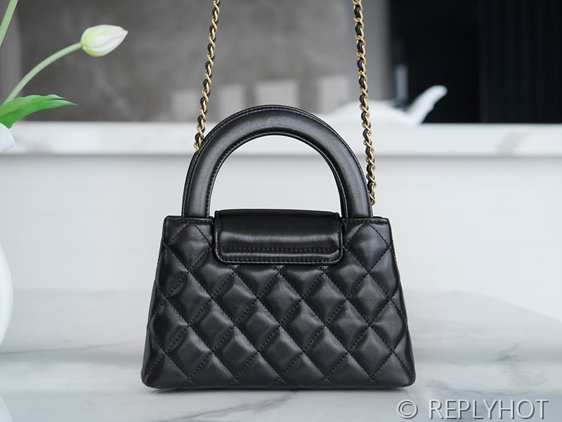 [하이엔드급] 샤넬 탑핸들 켈리백 카프스킨 골드메탈 블랙 [매장가 650만원대]