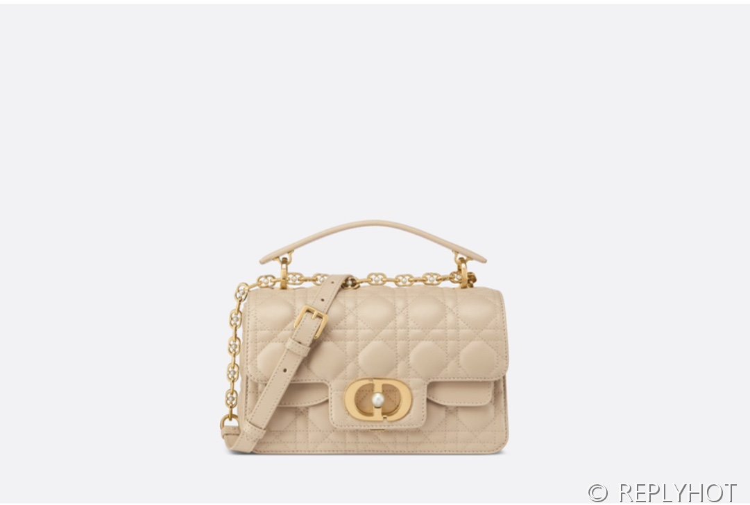 디올 Dior Jolie 스몰 탑 핸들백 / 파우더 베이지 까나쥬 [매장가 720만원대]