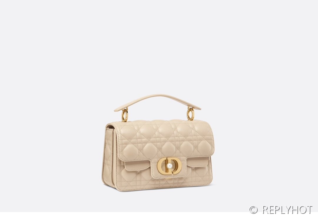 디올 Dior Jolie 스몰 탑 핸들백 / 파우더 베이지 까나쥬 [매장가 720만원대]