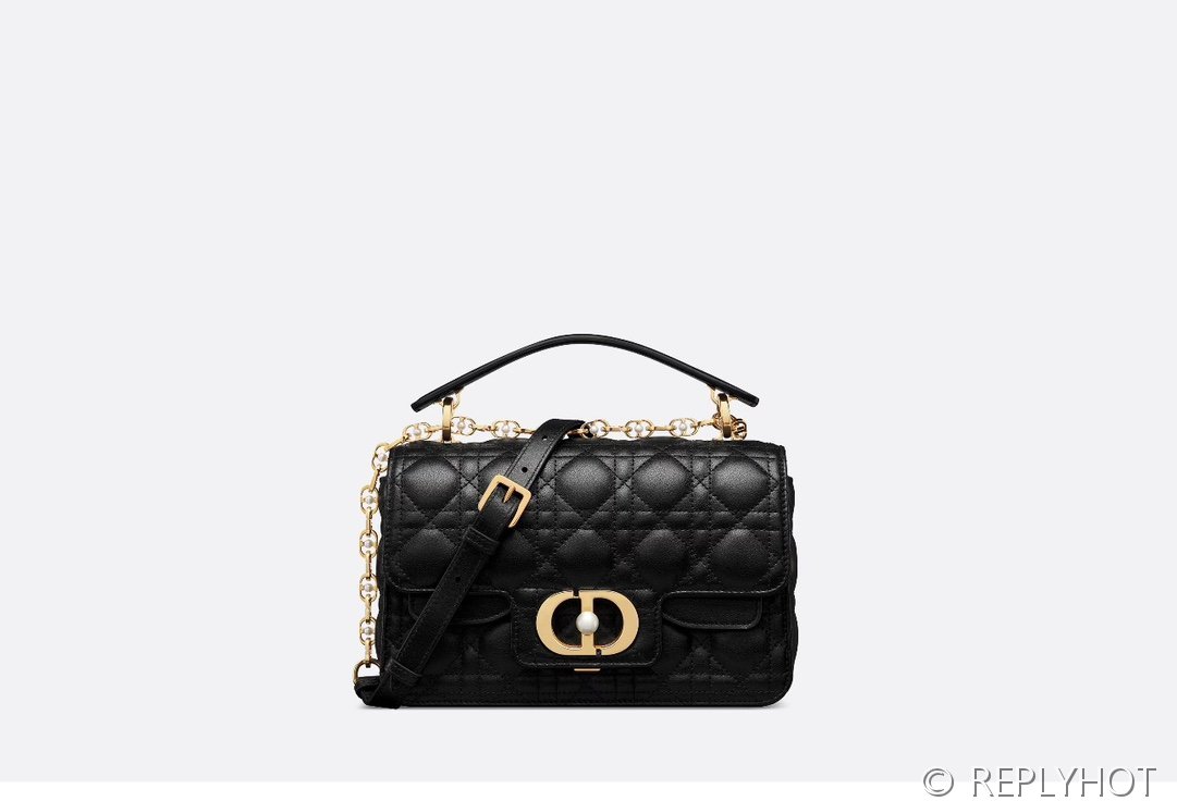 디올 Dior Jolie 스몰 탑 핸들백 / 블랙 까나쥬 [매장가720만원대]