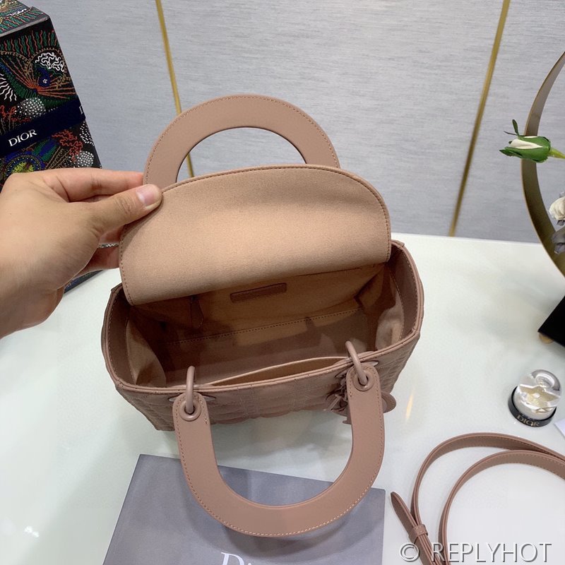 디올 Lady Dior 미디움 백 / 울트라매트 핑크 [매장가900만원대]