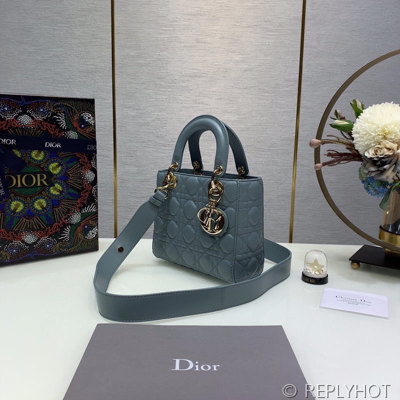디올 Lady Dior My ABCDior 스몰 백 / 헤이즈블루 [매장가840만원대]