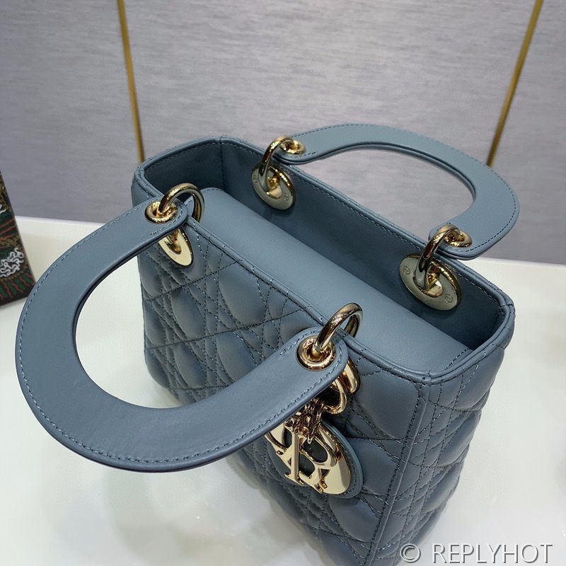 디올 Lady Dior My ABCDior 스몰 백 / 헤이즈블루 [매장가840만원대]