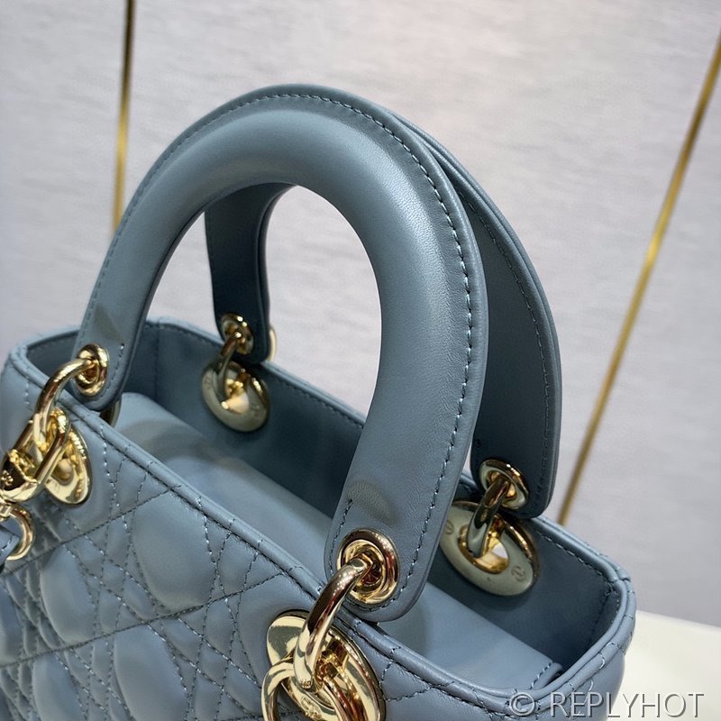 디올 Lady Dior My ABCDior 스몰 백 / 헤이즈블루 [매장가840만원대]