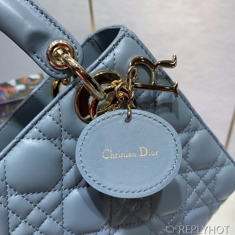 디올 Lady Dior My ABCDior 스몰 백 / 헤이즈블루 [매장가840만원대]