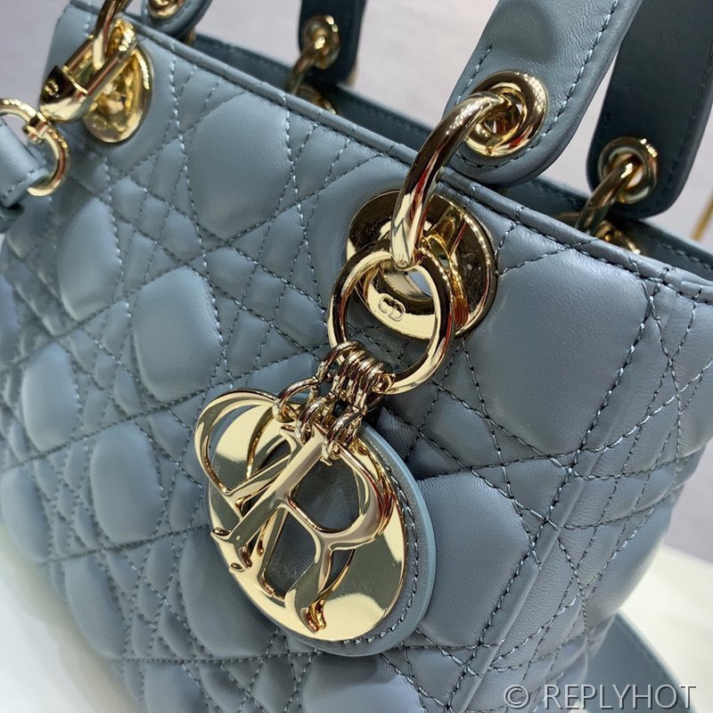 디올 Lady Dior My ABCDior 스몰 백 / 헤이즈블루 [매장가840만원대]