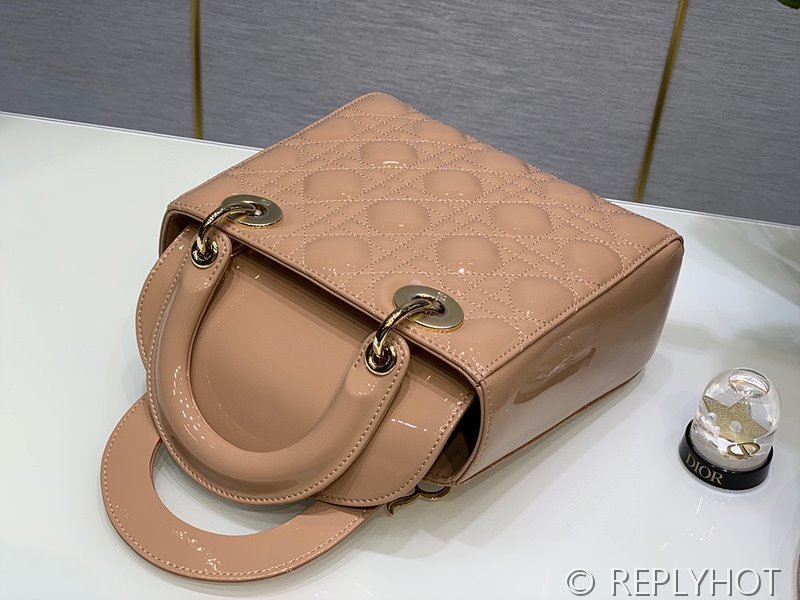 디올 Lady Dior My ABCDior 스몰 백 / 핑크 페이턴트 [매장가840만원대]