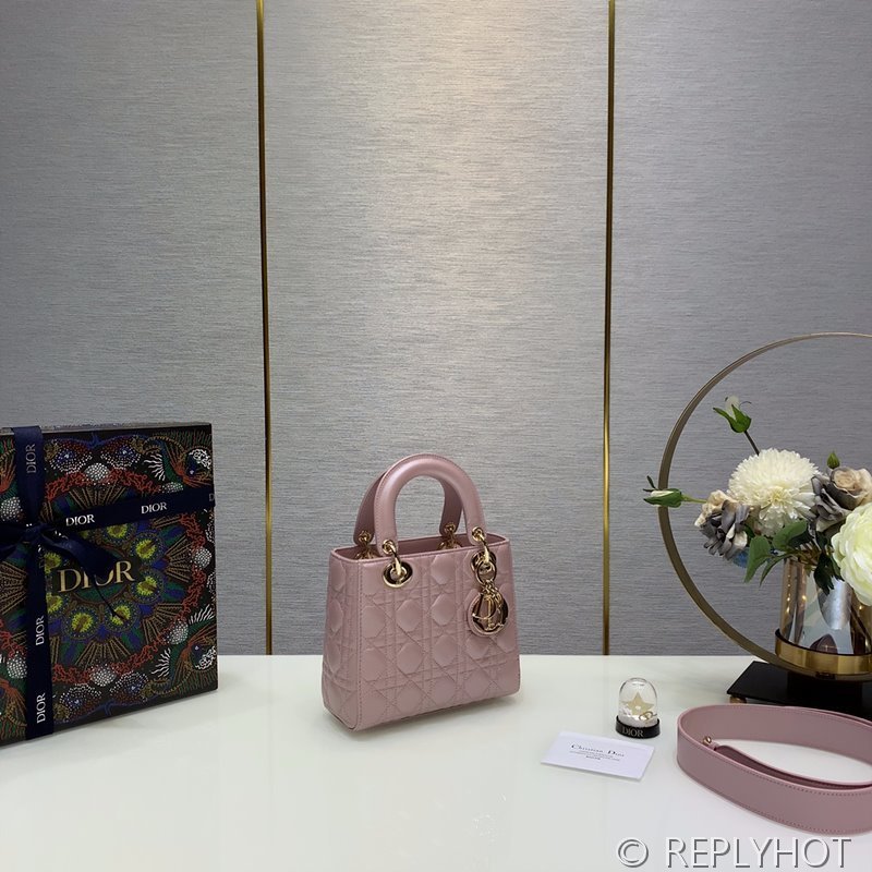 디올 Lady Dior My ABCDior 스몰 백 / 펄핑크 [매장가840만원대]