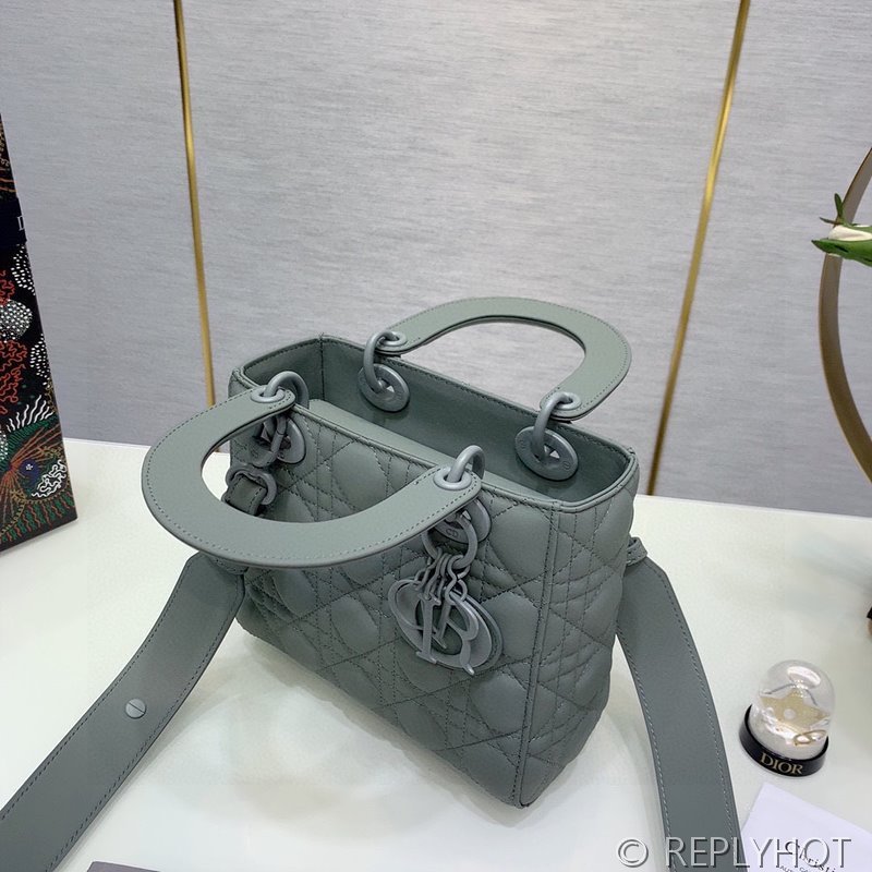 디올 Lady Dior My ABCDior 스몰 백 / 울트라매트 스톤그레이 [매장가840만원대]
