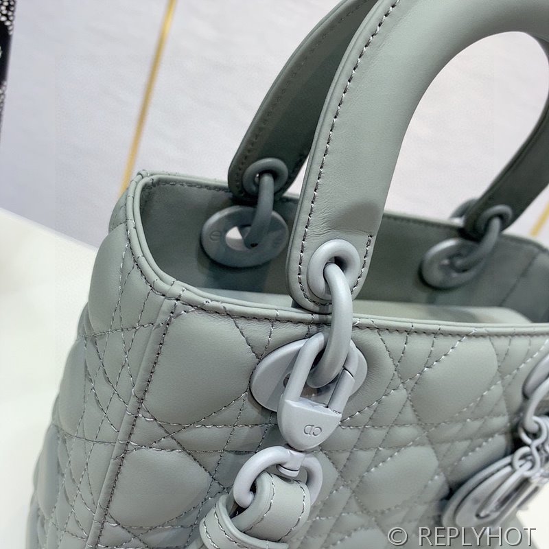 디올 Lady Dior My ABCDior 스몰 백 / 울트라매트 스톤그레이 [매장가840만원대]