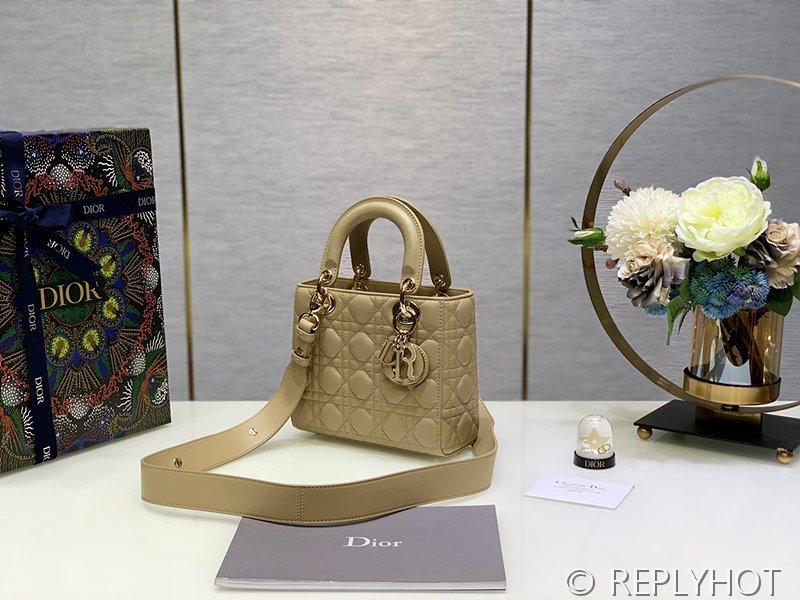 디올 Lady Dior My ABCDior 스몰 백 / 비스킷 에나멜 [매장가840만원대]
