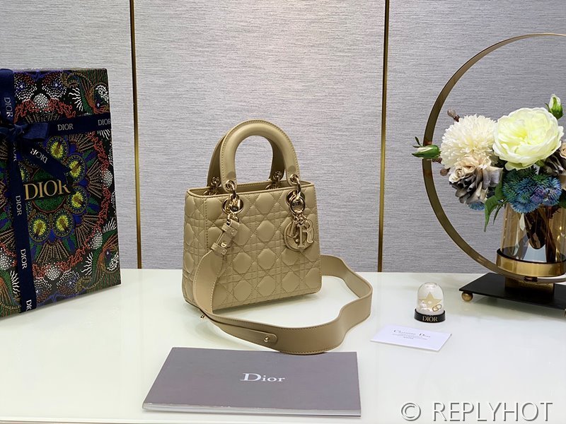 디올 Lady Dior My ABCDior 스몰 백 / 비스킷 에나멜 [매장가840만원대]