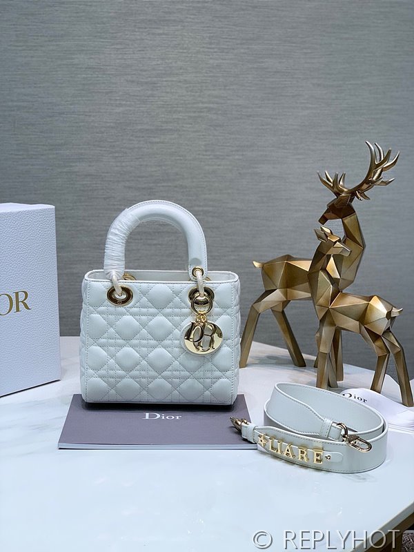 디올 Lady Dior My ABCDior 스몰 백 / 화이트 [매장가840만원대]