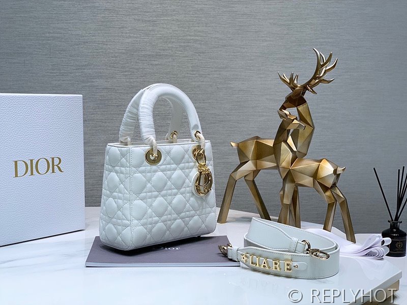 디올 Lady Dior My ABCDior 스몰 백 / 화이트 [매장가840만원대]