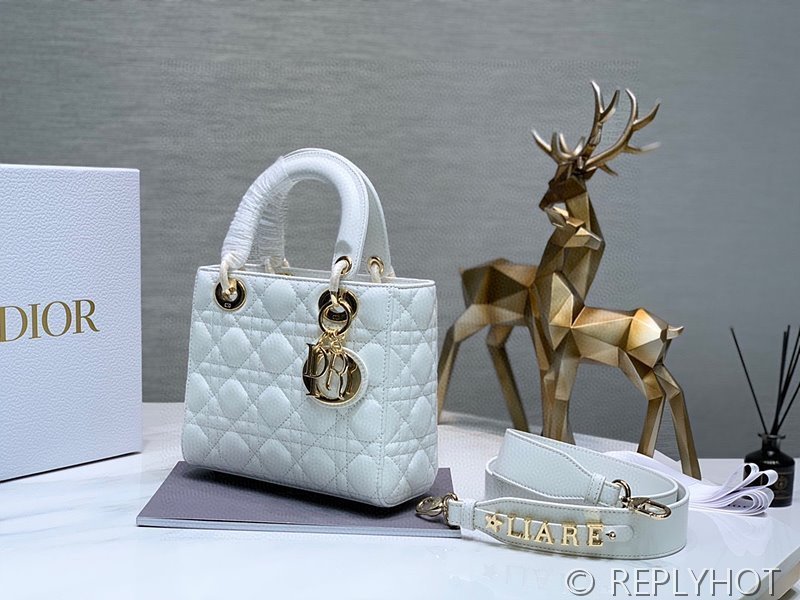 디올 Lady Dior My ABCDior 스몰 백 / 화이트 [매장가840만원대]
