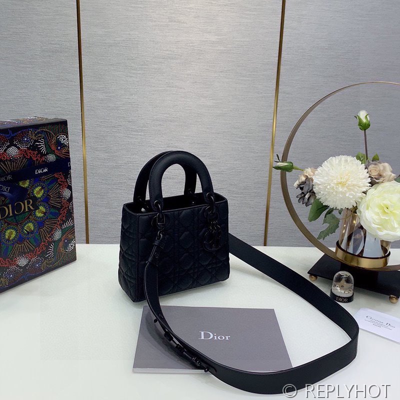 디올 Lady Dior My ABCDior 스몰 백 / 울트라매트 블랙 [매장가840만원대]