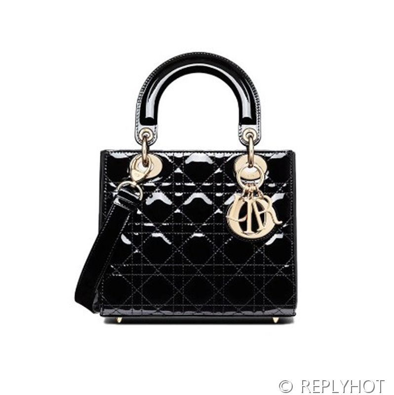 디올 Lady Dior My ABCDior 스몰 백 / 블랙페이턴트 [매장가840만원대]