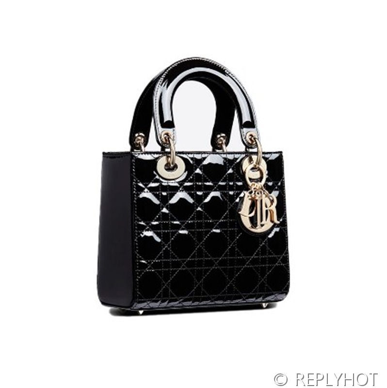 디올 Lady Dior My ABCDior 스몰 백 / 블랙페이턴트 [매장가840만원대]