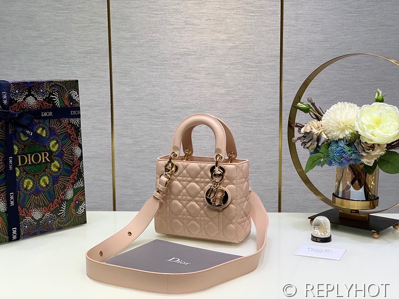 디올 Lady Dior My ABCDior 스몰 백 / 파우더핑크 [매장가840만원대]