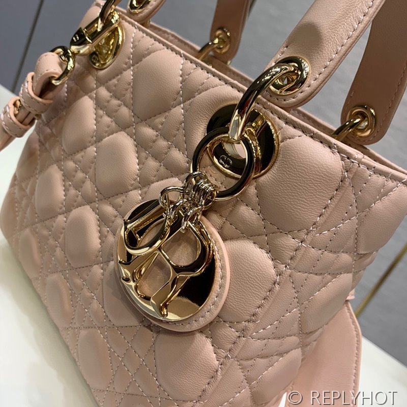 디올 Lady Dior My ABCDior 스몰 백 / 파우더핑크 [매장가840만원대]