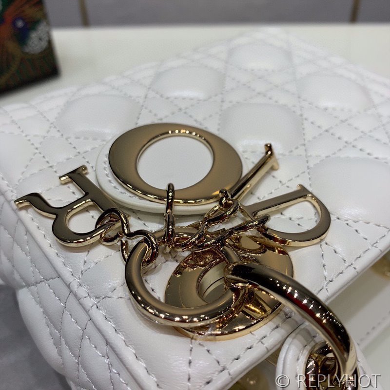 디올 Lady Dior 미니 백 / 화이트 [매장가750만원대]