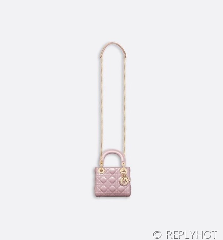 디올 Lady Dior 미니 백 / 펄핑크 [매장가750만원대]