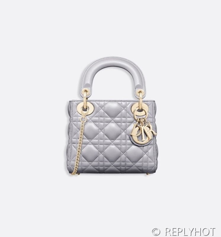 디올 Lady Dior 미니 백 / 오팔린 그레이 펄 [매장가750만원대]
