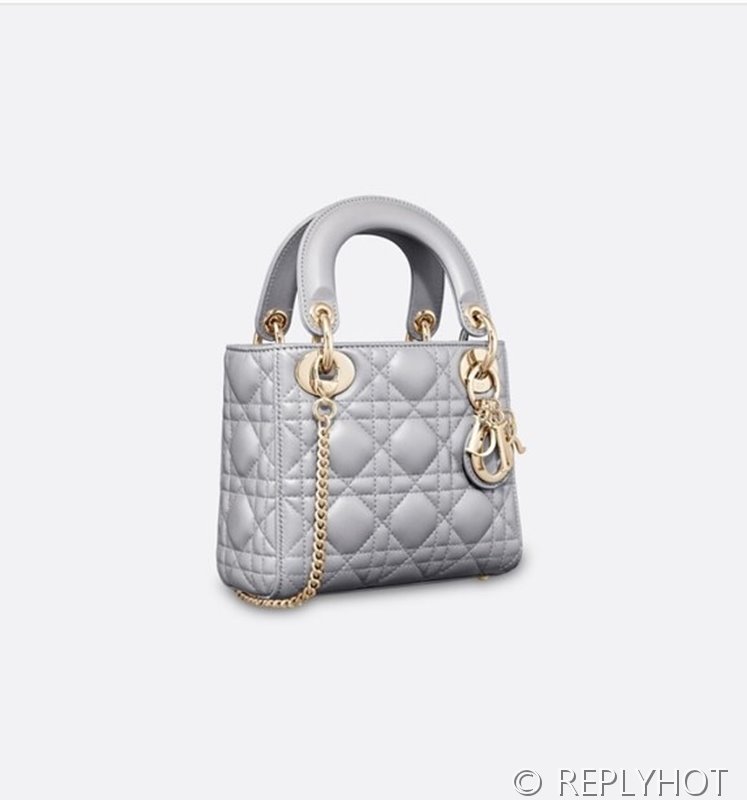 디올 Lady Dior 미니 백 / 오팔린 그레이 펄 [매장가750만원대]