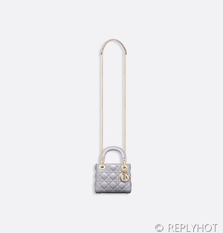 디올 Lady Dior 미니 백 / 오팔린 그레이 펄 [매장가750만원대]