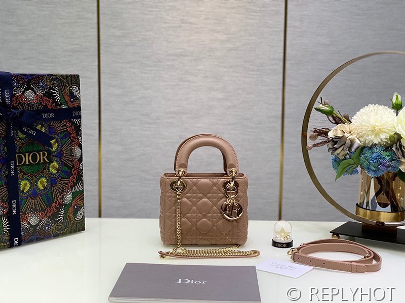 디올 Lady Dior 미니 백 / 블러쉬핑크 [매장가750만원대]