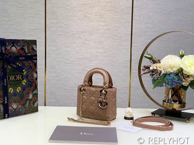 디올 Lady Dior 미니 백 / 블러쉬핑크 [매장가750만원대]