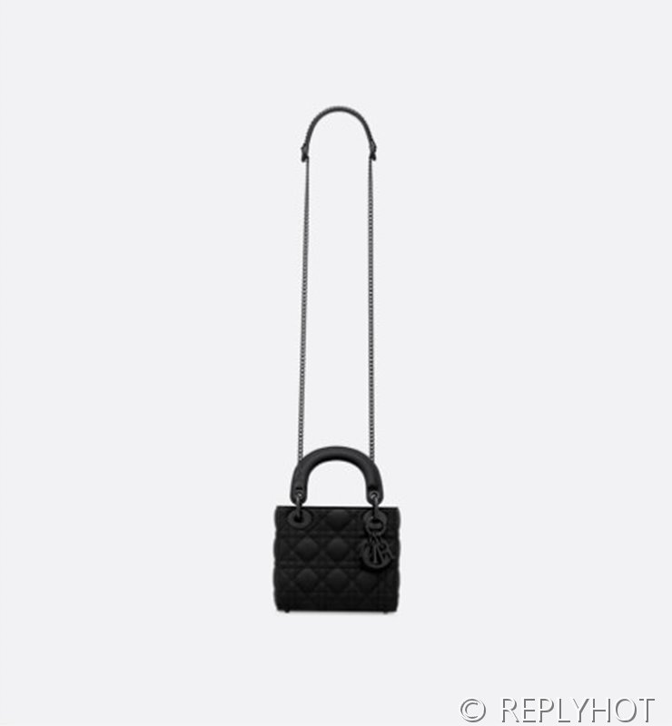 디올 Lady Dior 미니 백 / 울트라매트 블랙 [매장가750만원대]