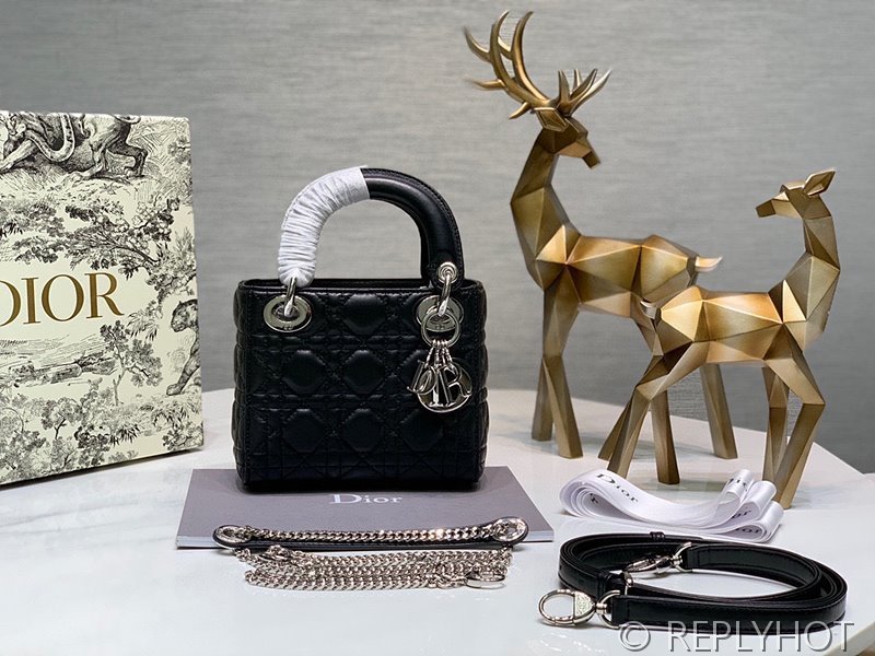 디올 Lady Dior 미니 백 / 블랙실버 [매장가750만원대]