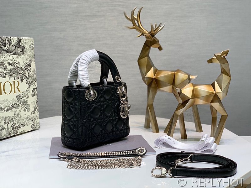 디올 Lady Dior 미니 백 / 블랙실버 [매장가750만원대]
