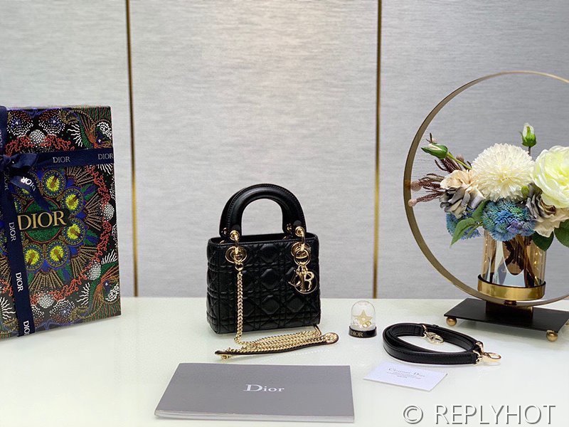 디올 Lady Dior 미니 백 / 블랙 [매장가750만원대]