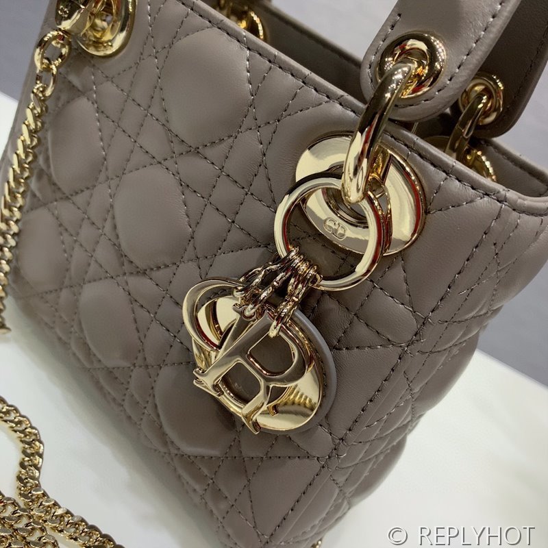 디올 Lady Dior 미니 백 / 그레이 [매장가750만원대]
