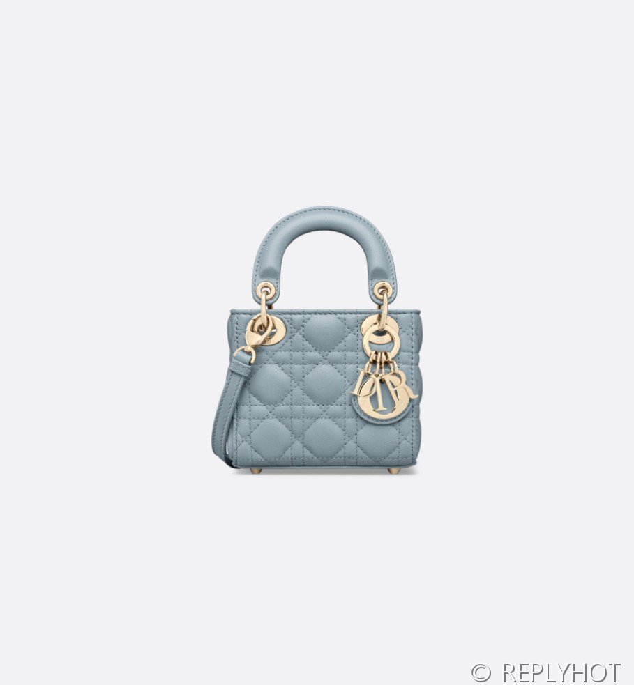 디올 Lady Dior 마이크로 백 / 헤이즈블루 [매장가540만원대]