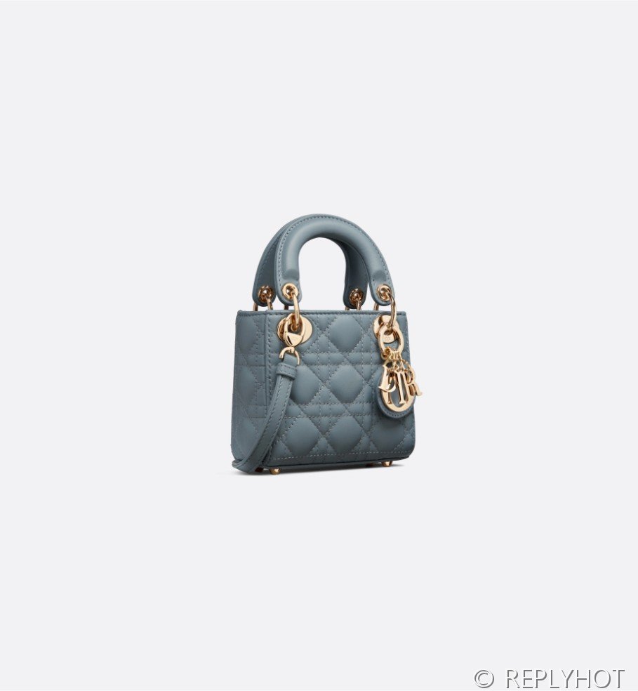 디올 Lady Dior 마이크로 백 / 헤이즈블루 [매장가540만원대]