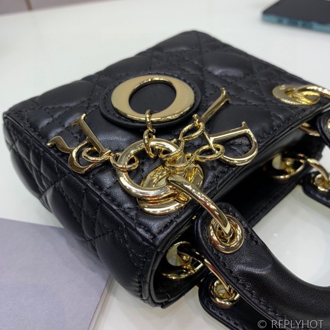 디올 Lady Dior 마이크로 백 / 블랙 [매장가540만원대]