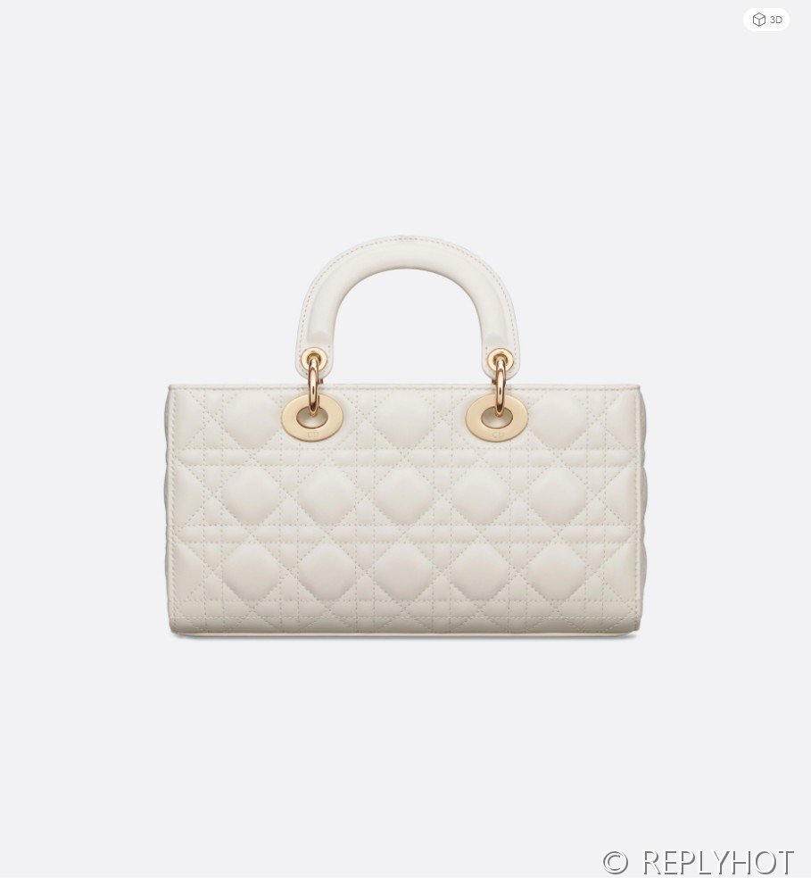 디올 Lady D-Joy 미디움 백 / 화이트 [매장가740만원대]