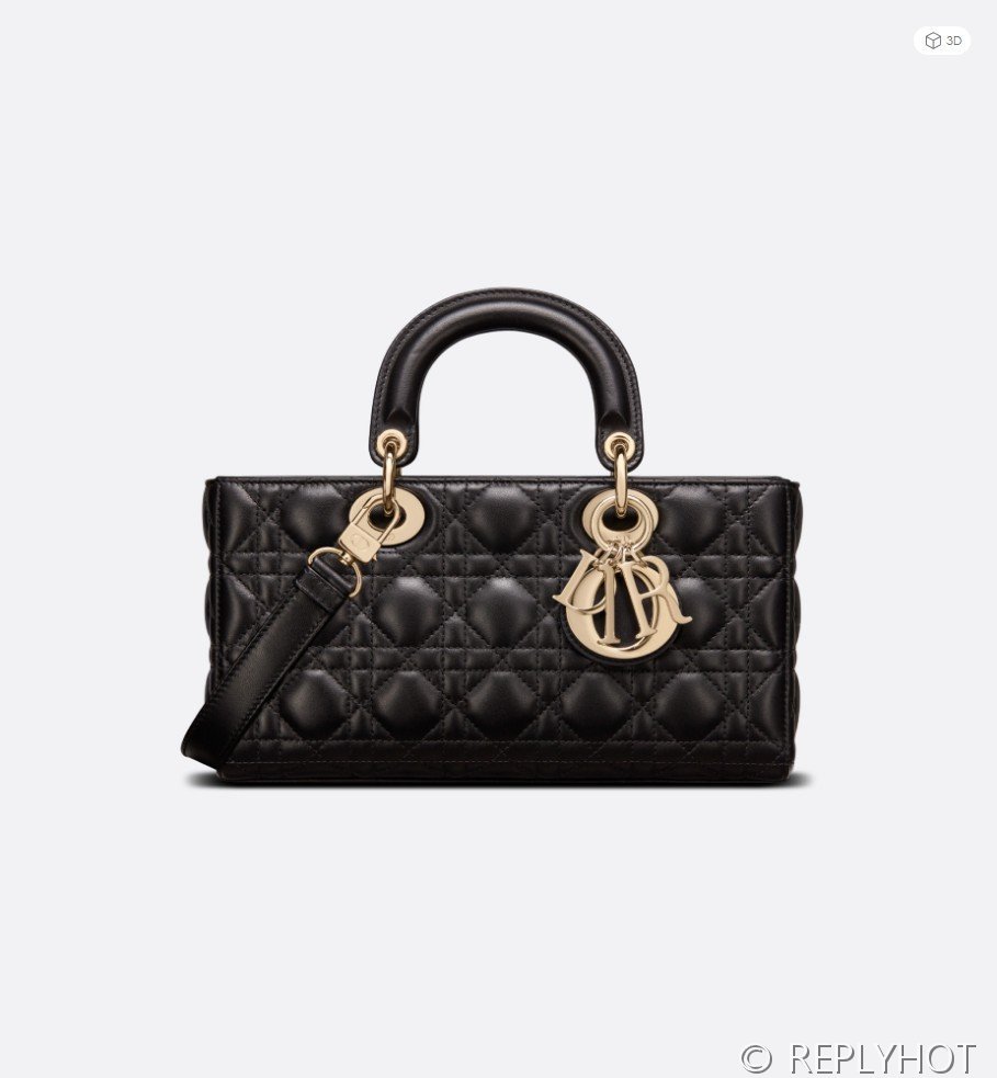 디올 Lady D-Joy 미디움 백 / 블랙 [매장가740만원대]